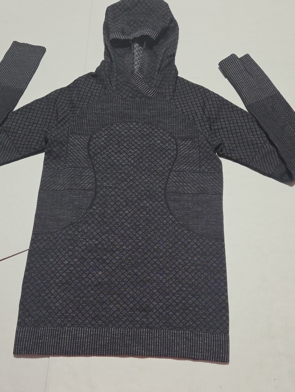 lululemon athletica Women's Quilted Charcoal Hooded Pullover